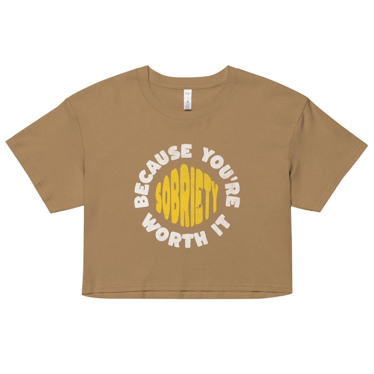 Stylish Sobriety Crop Top - Trendy Chic Women's T-Shirt for Casual Wear & Night Out | Perfect for Parties, Dates & Everyday Fashion