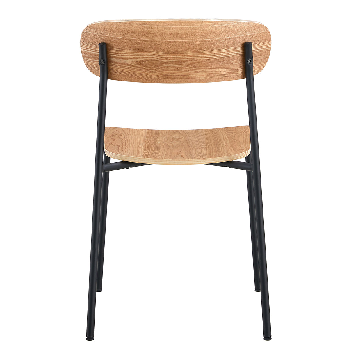 Cove Timber Dining Chairs Set of 2 - Solid Wood Kitchen Chairs with Cushion - Modern Farmhouse Dining Room Furniture for Home, Restaurant & Cafe