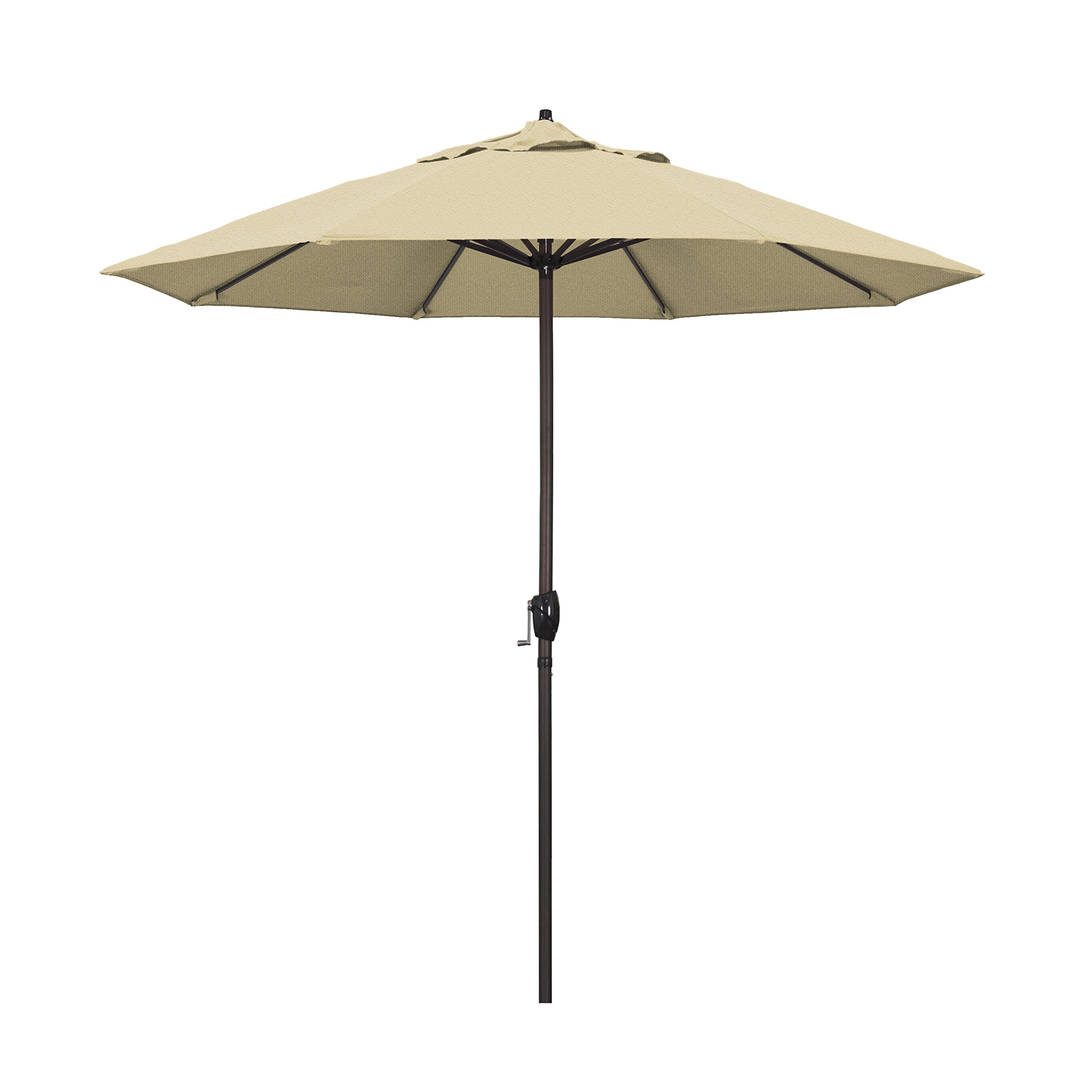 9' Aluminum Patio Umbrella with Crank Lift & Auto Tilt - Outdoor Dining & Poolside Use