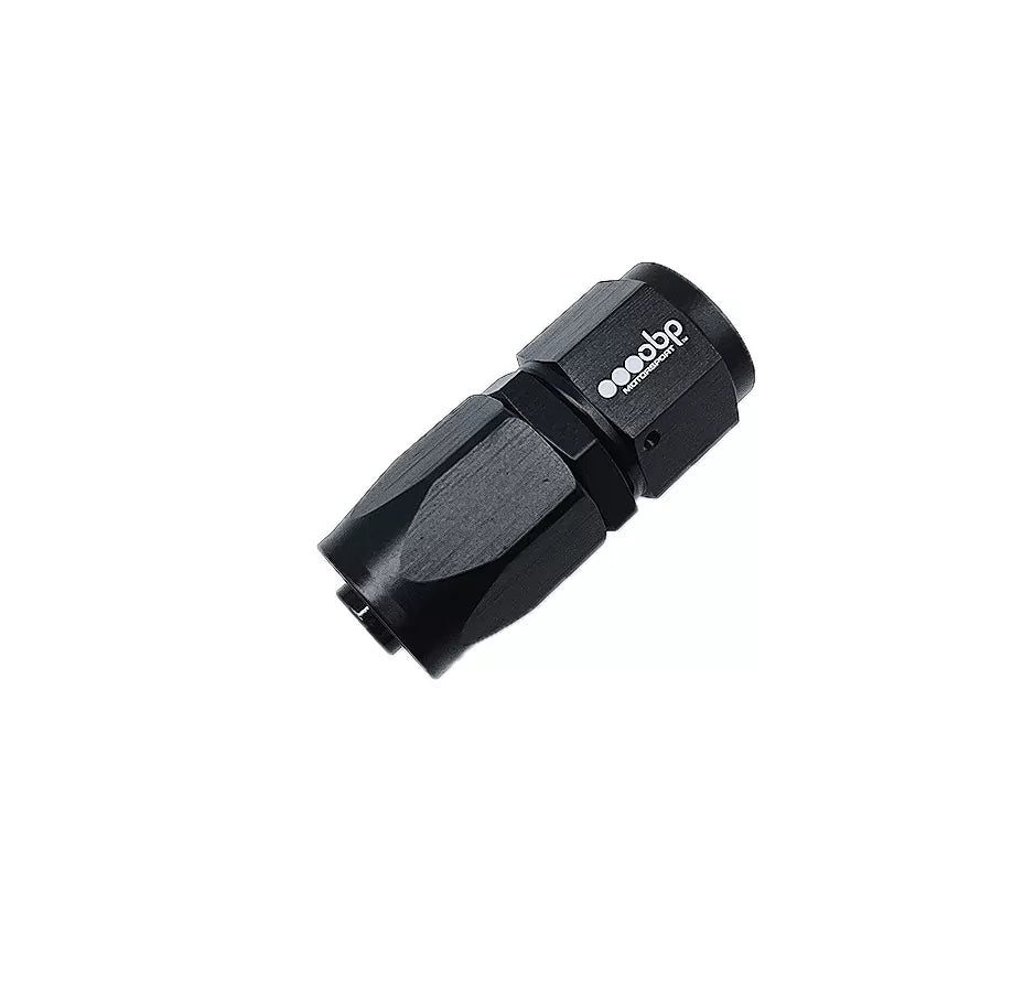 OBP Straight CPE Hose End Fitting Black AN 10 - High Performance Fuel & Oil Hose Connector for Automotive, Marine & Industrial Applications