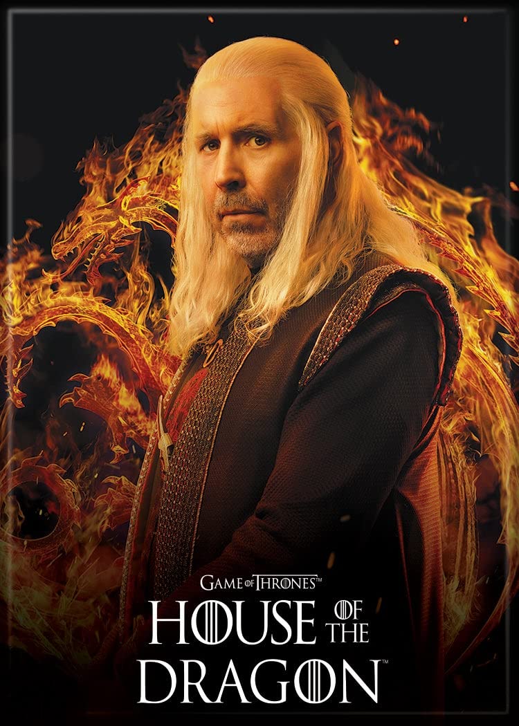 House of The Dragon Viserys Targaryen Fridge Magnet 2.5x3.5in - for Lockers & Refrigerators