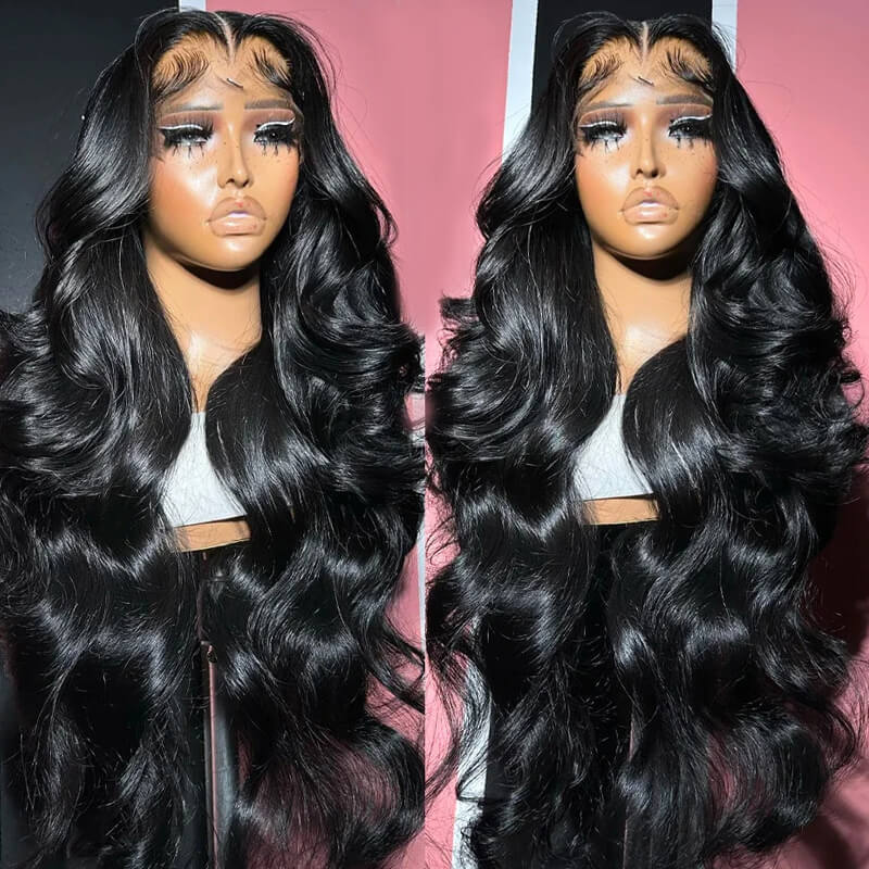 Eullair Body Wave HD Transparent Lace Frontal Human Hair Wig - Natural Looking 13x4 Lace Front Wig with Baby Hair for Women | Perfect for Daily Wear, Parties & Special Occasions