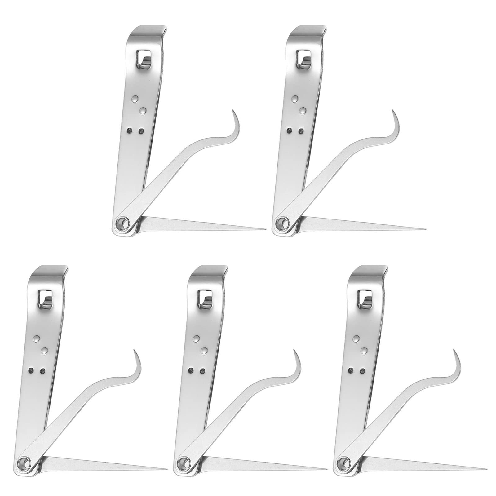 RMISODO 5-Pack Stainless Steel Toothpicks with Keychain & Bottle Opener - Portable Reusable Metal Teeth Cleaning Tools for Travel, Picnics, Parties & Home Bars - Perfect for Outdoor, Camping & Daily Hygiene