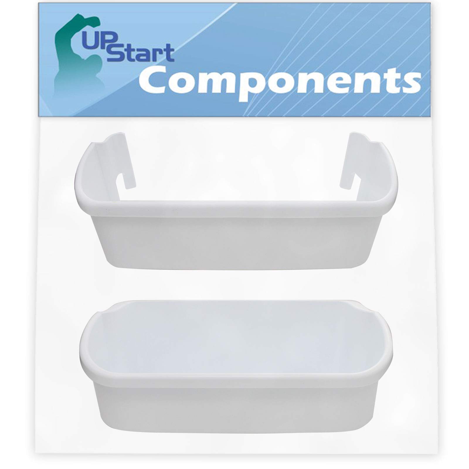 UpStart Components White Refrigerator Door Bin Replacement for Kenmore/Sears 25356943600 - Compatible with 240323001 & 240356401 - Perfect for Organizing Food and Beverages in Your Fridge