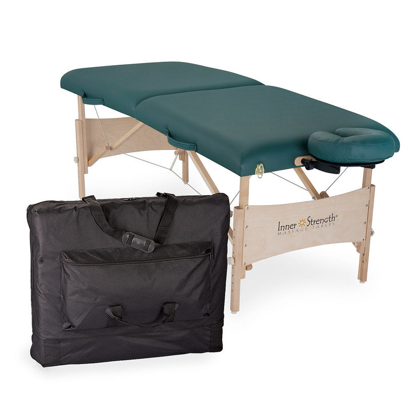 Earthlite Inner Strength Element Portable Massage Table - Lightweight & Adjustable Professional Massage Therapy Table for Home or Spa Use - Perfect for Therapists, Yoga & Relaxation