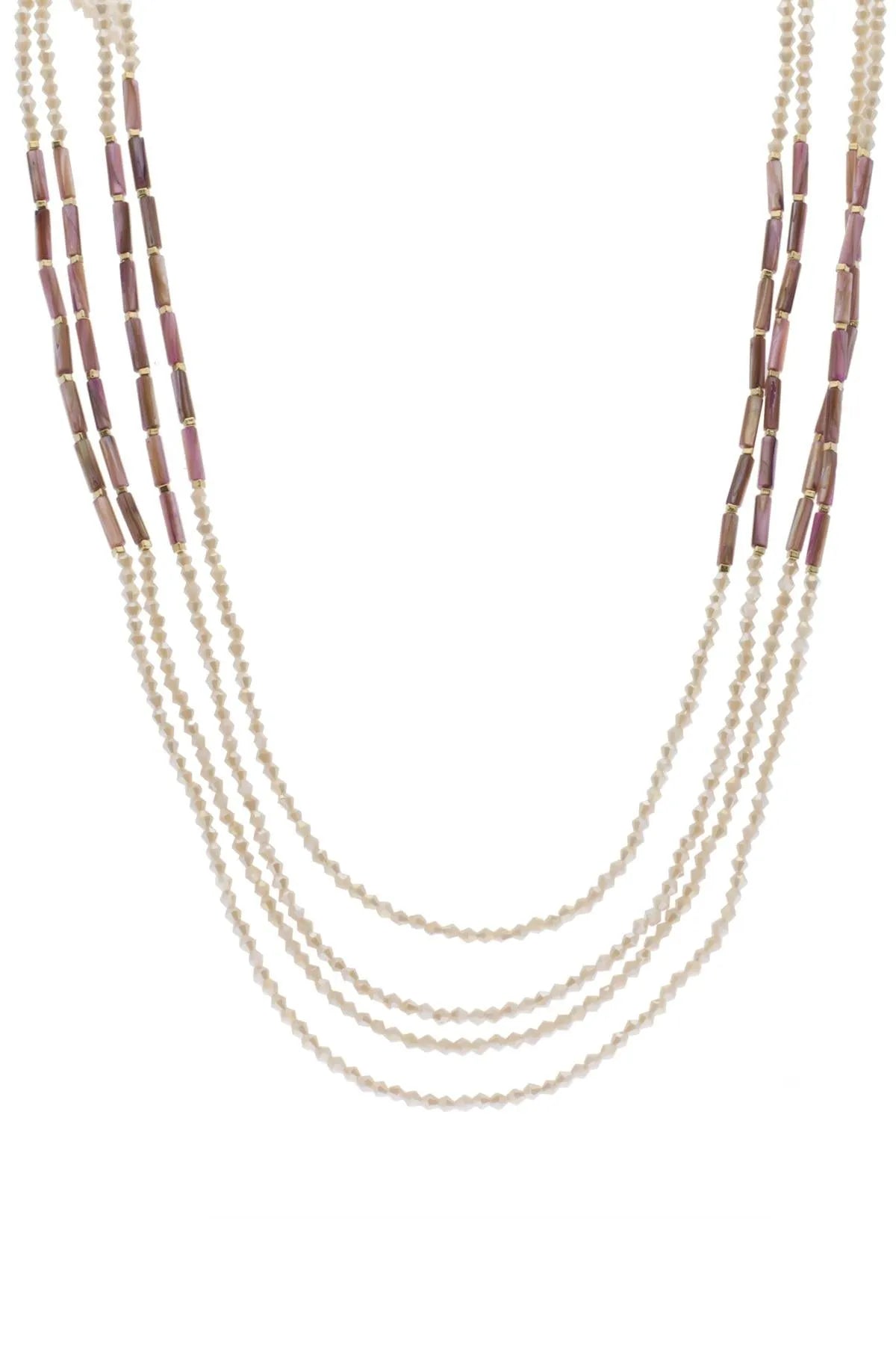 Elegant Multi Strand Long Necklace for Women - Perfect for Parties, Weddings & Evening Events | Stylish Layered Statement Jewelry