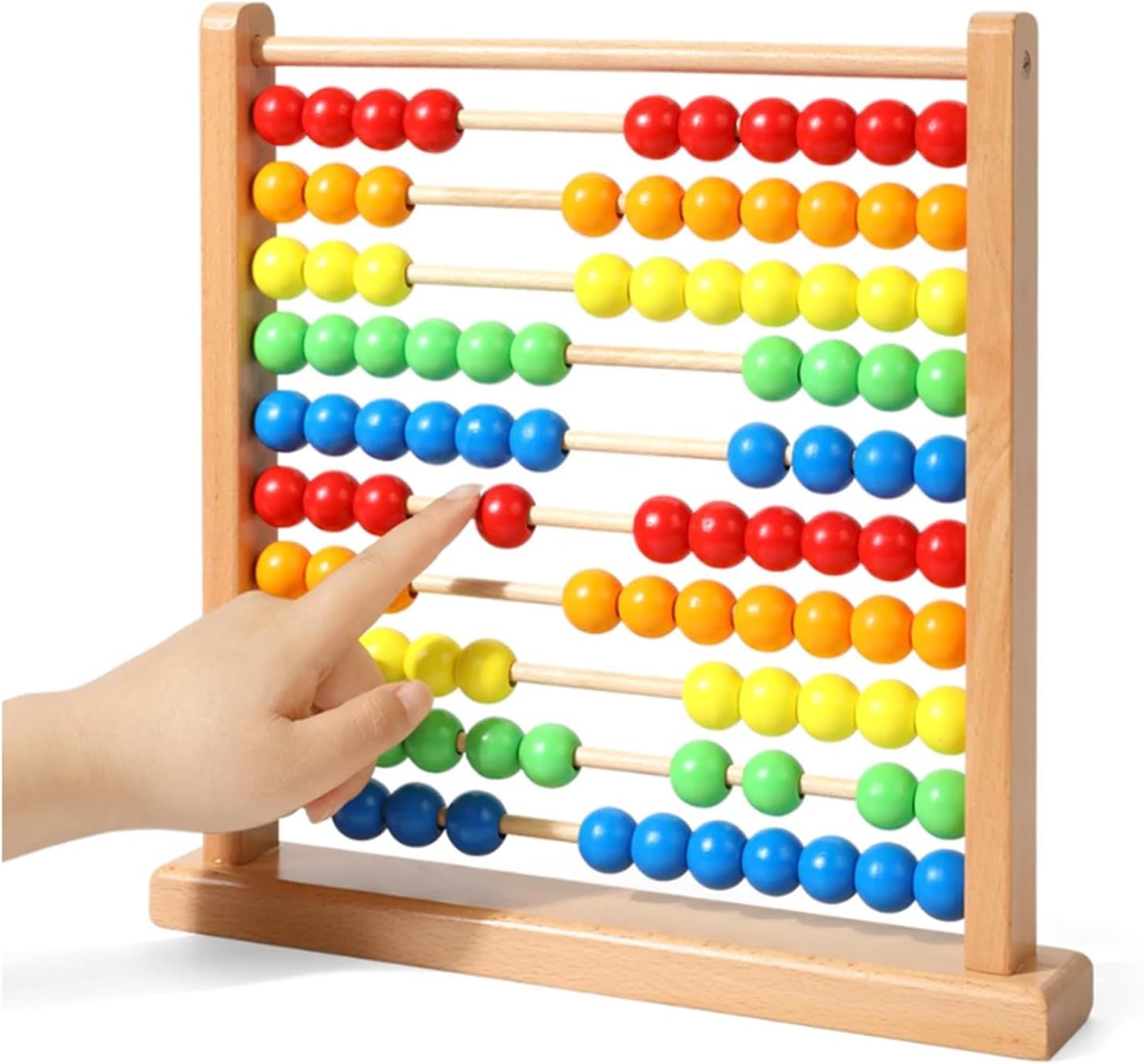 UNbit Abacus - Wooden Math Learning Tool with Colorful Beads | Chinese Soroban Counting Frame for Kids | Educational Number Games & School STEM Gifts | Perfect for Homeschooling, Classroom Activities & Cognitive Development