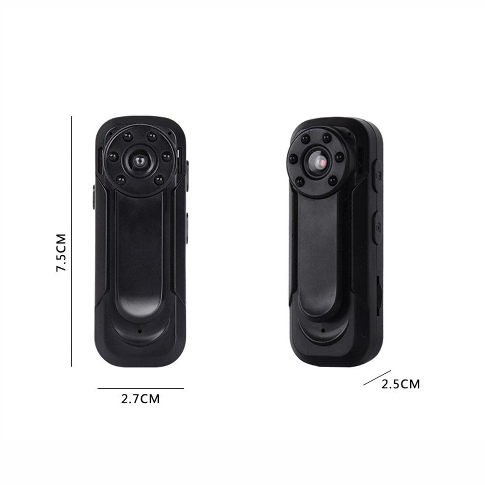 NeaxgeandX 5-Pack Mini Body Camera - WiFi Enabled Personal DVR with Motion Detection - Ideal for Security, Surveillance, and Outdoor Activities