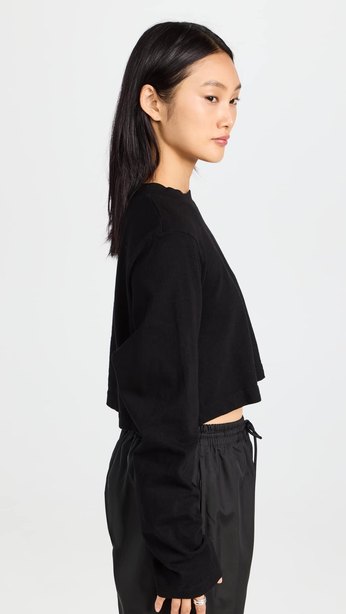 Stylish Women's Tokyo Crop Long Sleeve T-Shirt | Trendy Streetwear Top for Casual Outfits & Layering | Perfect for Everyday Wear, Dates, and Urban Fashion