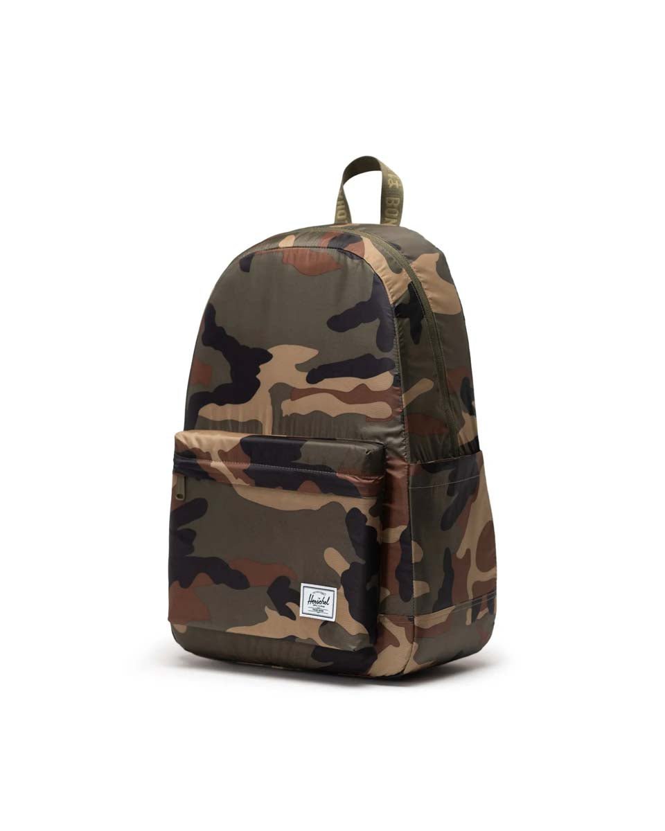 Herschel Rome Packable Backpack - Lightweight Travel Daypack with Woodland Camo Print for Hiking, Camping & Outdoor Adventures