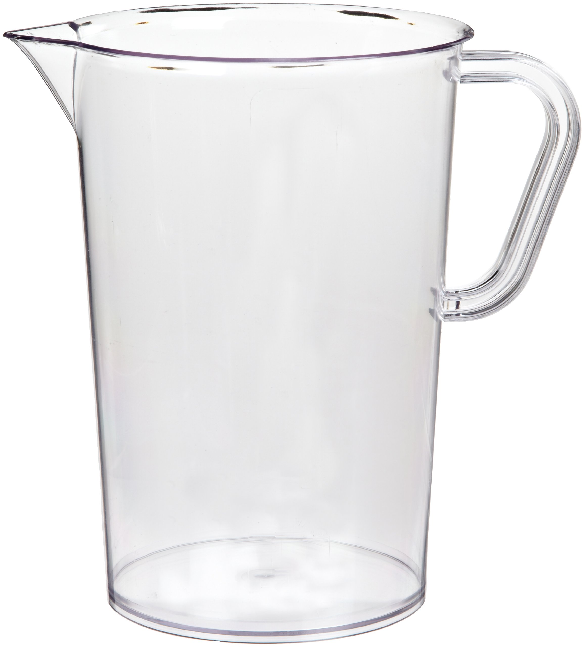 SAN 2000ml Clear Graduated Measuring Pitcher (Pack of 6) - Ideal for Baking, Cooking, Lab Measurements & Liquid Mixing