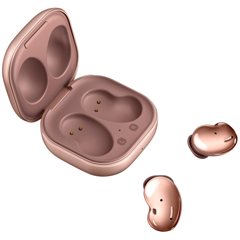 SAMSUNG Galaxy Buds Live SM-R180 Wireless Bluetooth Earbuds with Active Noise Cancelling (ANC) for iOS & Android - Renewed Like New Mystic Bronze | Perfect for Workouts, Commuting & Travel