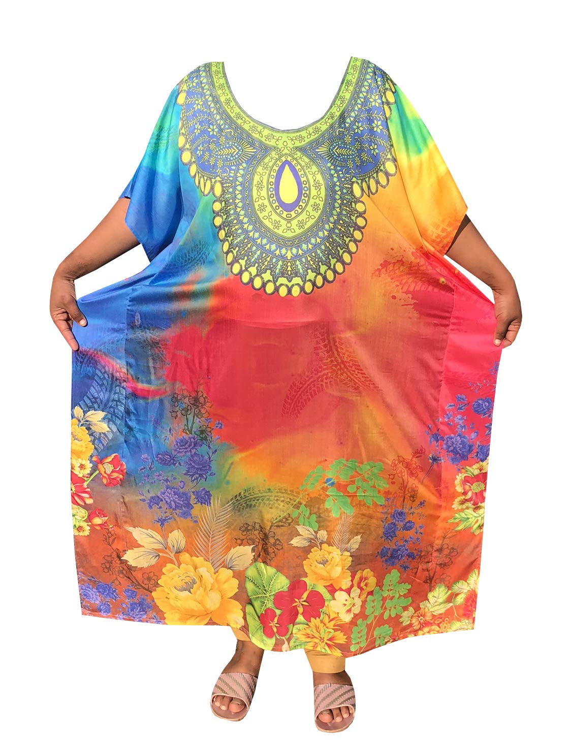 Stylish Women's Kaftan Dresses - Comfortable Loungewear & Beach Coverups | Perfect for Summer Vacations, Poolside Relaxation, and Casual Outings