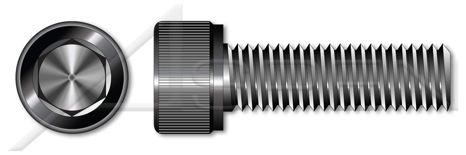 100-Piece M16-2.0 x 35mm Metric Socket Head Cap Screws - Hex Socket Drive, Full Thread, Class 12.9 Steel - Made in USA - Ideal for Automotive, Machinery & Industrial Applications