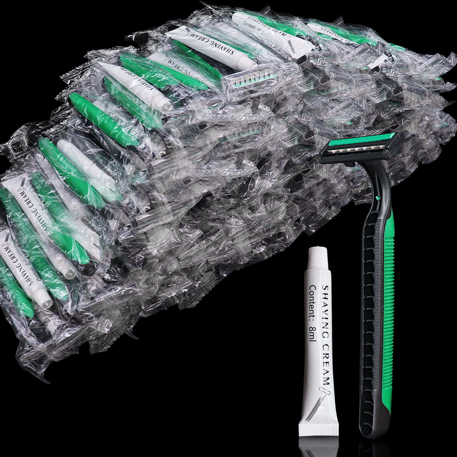 200 Pack Kheoxusa Disposable Razors for Women & Men - Bulk Individually Wrapped Shaving Razors for Smooth Skin - Perfect for Travel, Gym, Home & Office Use