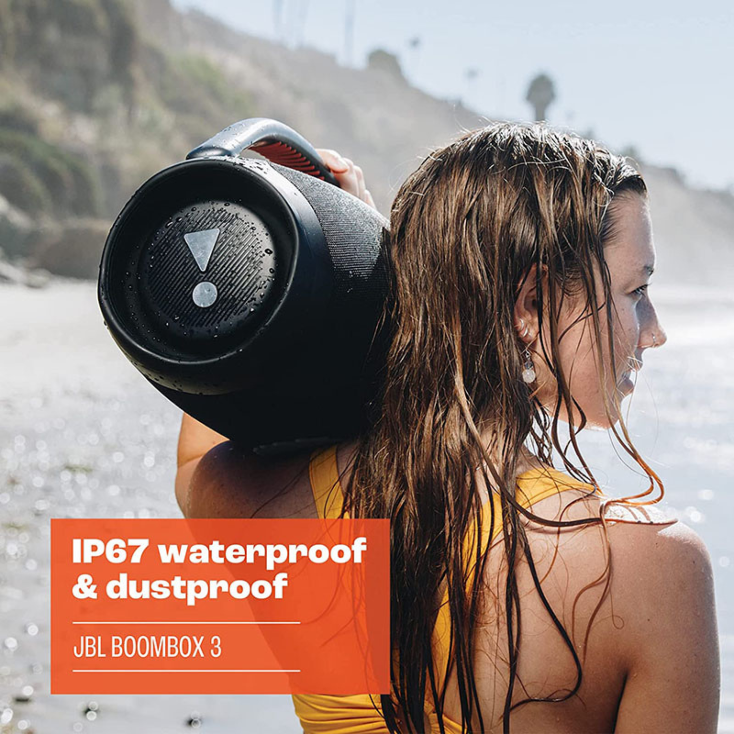 JBL Boombox 3 Bluetooth Speaker - Portable Wireless Speaker with Powerful Bass, 24-Hour Battery, IPX7 Waterproof, Green Camouflage Design - Perfect for Outdoor Parties, Beach, Camping & Travel