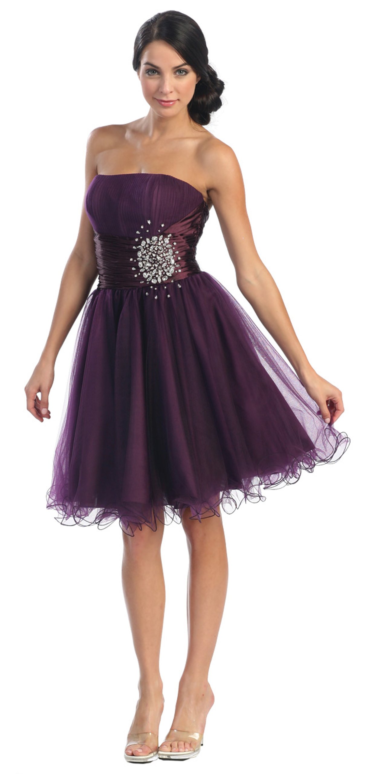 Fairytailes Strapless Cocktail Party Dress for Juniors - Elegant Prom Gown #2648 | Perfect for Homecoming, Formal Dances & Special Occasions