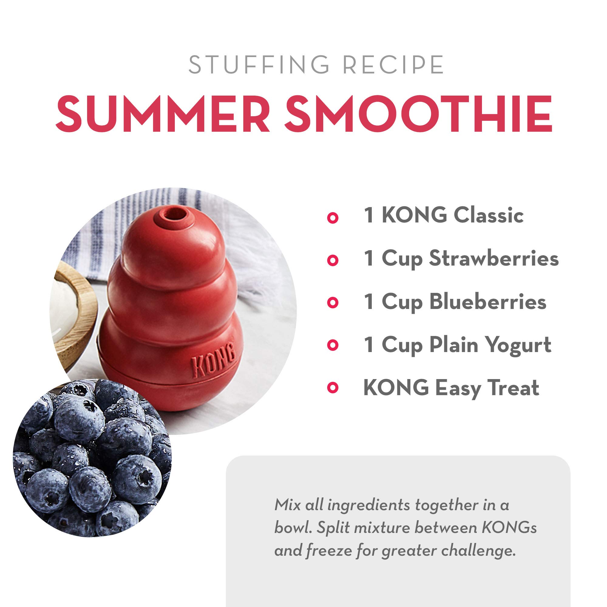 KONG Classic Stuffable Dog Toy & Peanut Butter Treat Spray - Durable Chew & Fetch Toy for Small Dogs - Interactive Enrichment for Hours of Fun - Perfect for Indoor Play, Training Rewards & Anxiety Relief