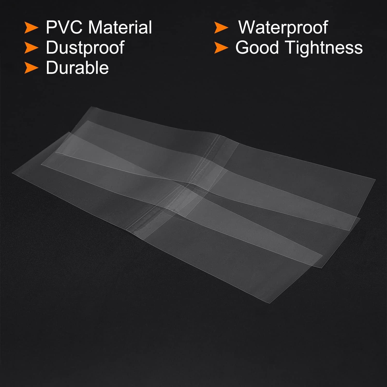 PATIKIL 180x50mm Perforated Shrink Bands - 250 Pack Clear PVC Heat Shrink Wrap Bands for Jars & Cans (Fits 4.29-4.49 Inch Cap Diameter) - Ideal for Food Packaging, DIY Crafts & Home Canning Projects