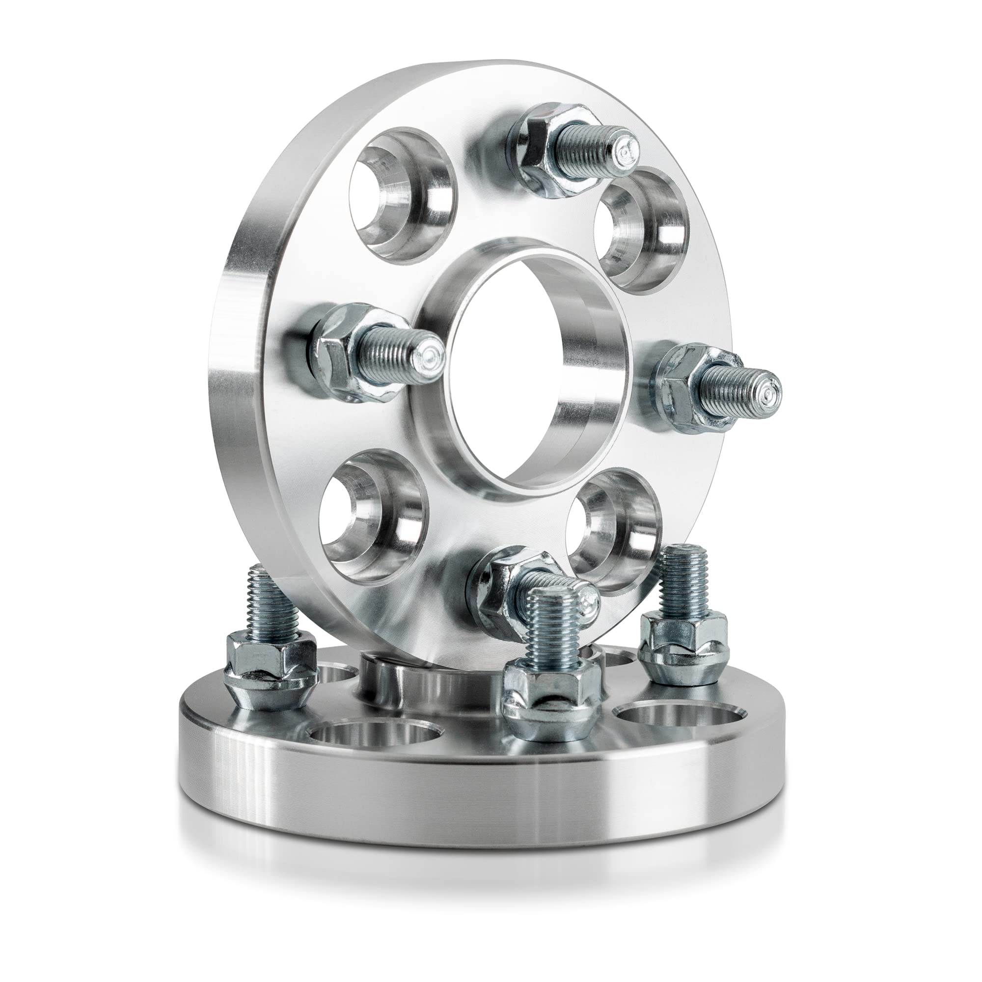 20mm Hubcentric Wheel Spacers 4x100 - Compatible with Honda Accord, Civic, CRX, Del Sol, Prelude, Integra, Insight & Mitsubishi Mirage (2pcs, 56.1mm Bore, M12x1.5 Thread) - Perfect for Enhanced Stance, Better Handling & Custom Wheel Fitment