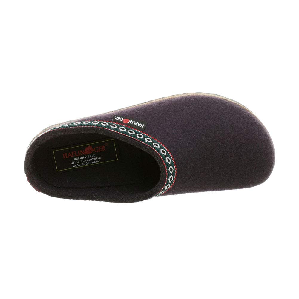 HAFLINGER GZ Unisex Felt Clogs & Mules - Comfortable Wool Slippers for Men & Women - Perfect for Indoor/Outdoor Wear at Home, Office & Garden
