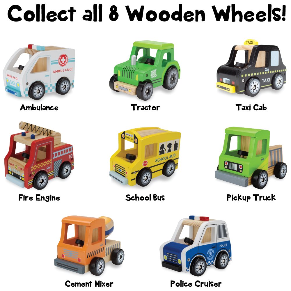 Imagination Generation Natural Beech Wood Pickup Truck Toy with Wooden Wheels - Eco-Friendly Lime Green Toy Car for Kids, Perfect for Pretend Play & Toddler Learning Activities