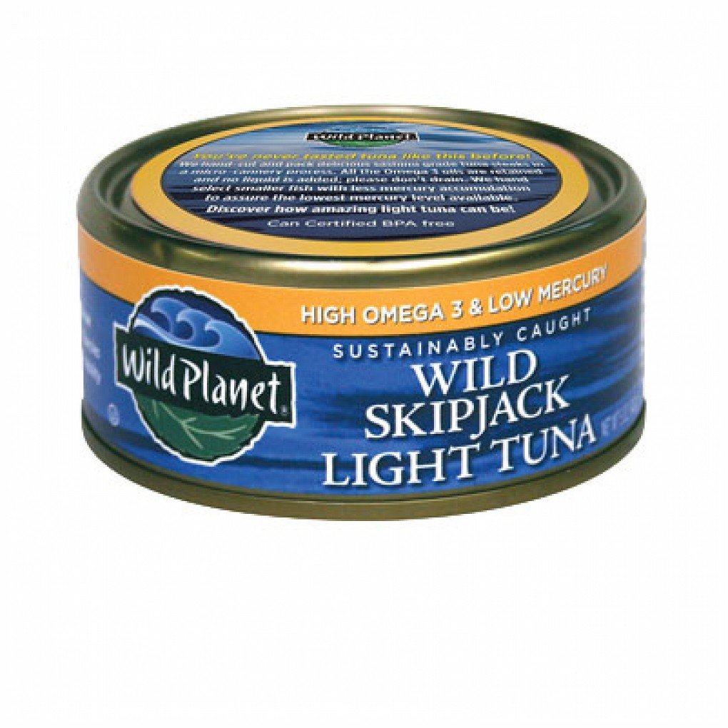 Wild Planet Skipjack Light Tuna - Low Mercury, High Protein, Sustainably Caught (12 Pack, 5 Oz Cans) - Perfect for Salads, Sandwiches & Healthy Meal Prep