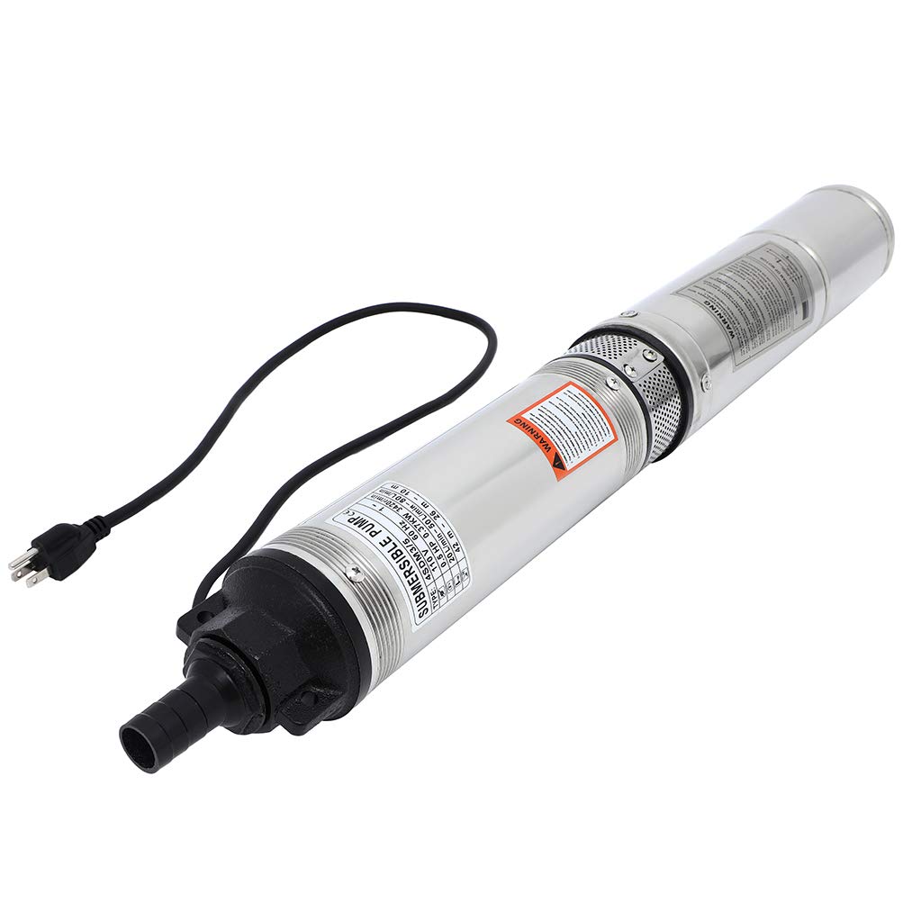 OCPTY 8000L/H Deep Well Hand Pump - 1/2 HP Submersible Water Pump with 50m (164ft) Lift Capacity - Ideal for Home, Farm & Emergency Water Supply
