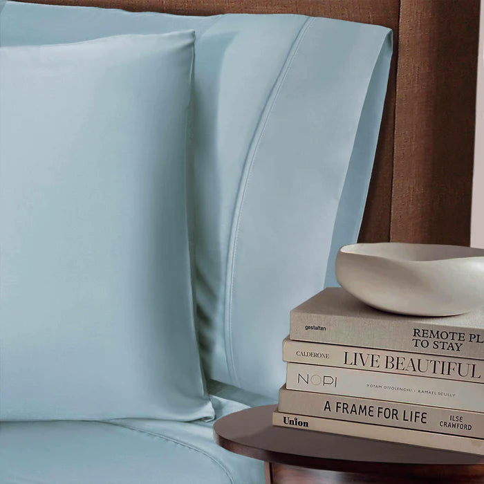300 Thread Count Bamboo Rayon 2-Piece Pillowcase Set - Ultra Soft & Breathable Bedding for Side Sleepers & Hot Sleepers
