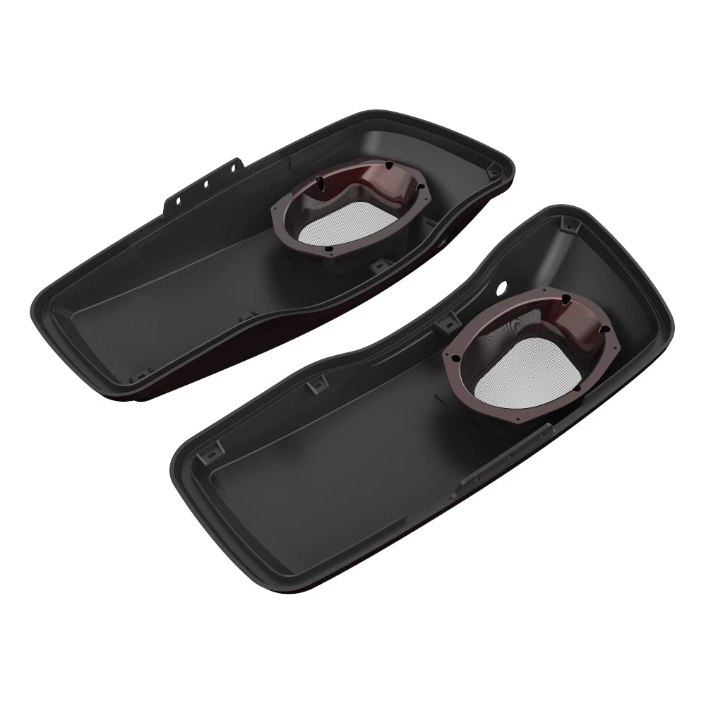 Premium 6X9 Saddlebag Speaker Lids for 2014-2023 Harley Davidson Touring Models - Color Matched Replacement Covers - Perfect for Road Trips & Custom Audio Upgrades