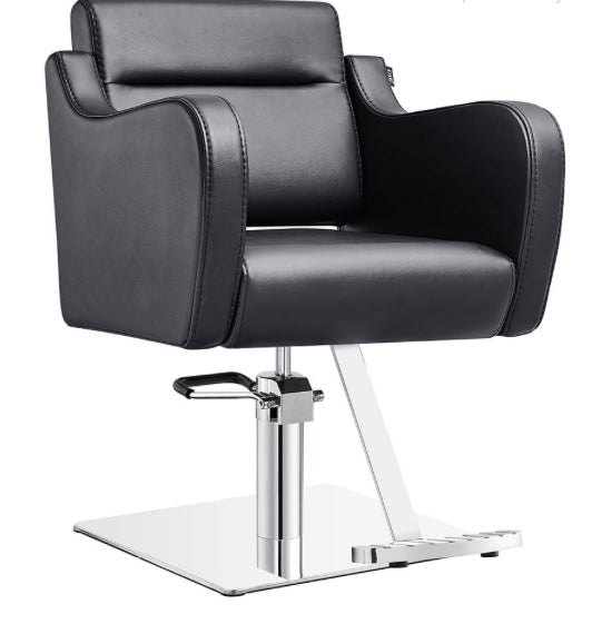 Bellano Salon Chair - Professional Hydraulic Barber Styling Chair with Adjustable Height & Swivel Base for Hair Salons, Spas & Home Use