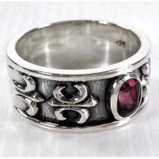 Sterling Silver Ruby Men's Wedding Band Ring - Durable & Elegant Jewelry for Men, Perfect for Engagement, Anniversary & Special Occasions