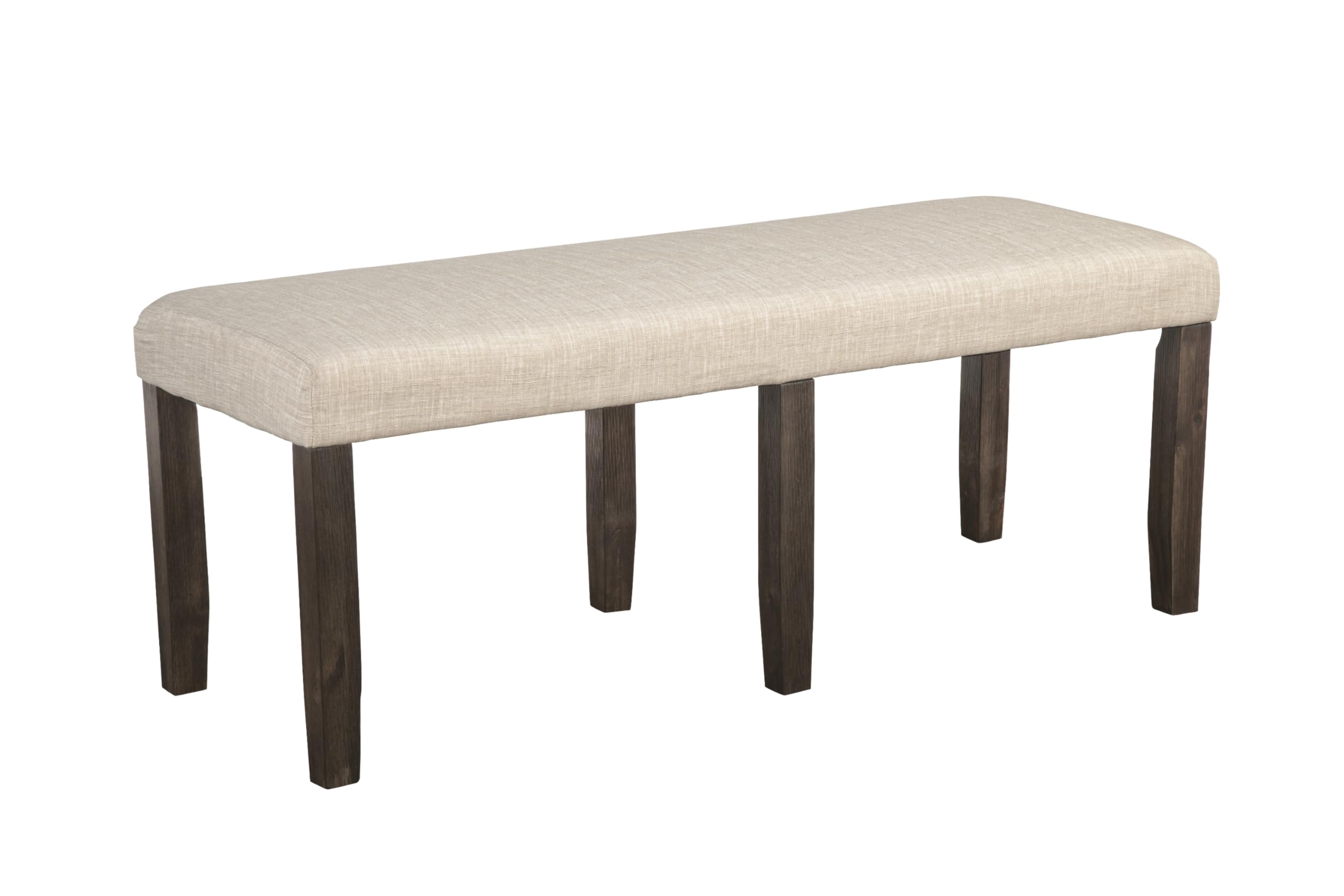 Alpine Furniture Brayden Acacia Wood & Veneer Dining Bench - Espresso Brown - Rustic Kitchen Seating for Farmhouse, Dining Room & Breakfast Nook