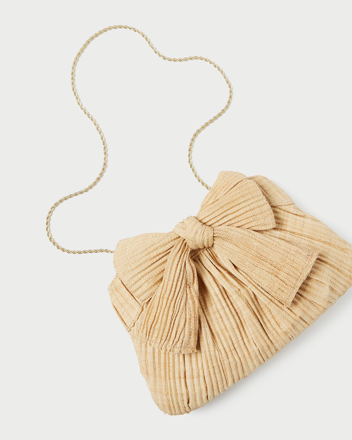 Rayne Natural Bow Clutch - Elegant Women's Handbag for Evening Parties, Weddings & Special Occasions | Stylish Clutch Purse with Bow Detail | Perfect for Prom, Cocktail Events & Date Nights