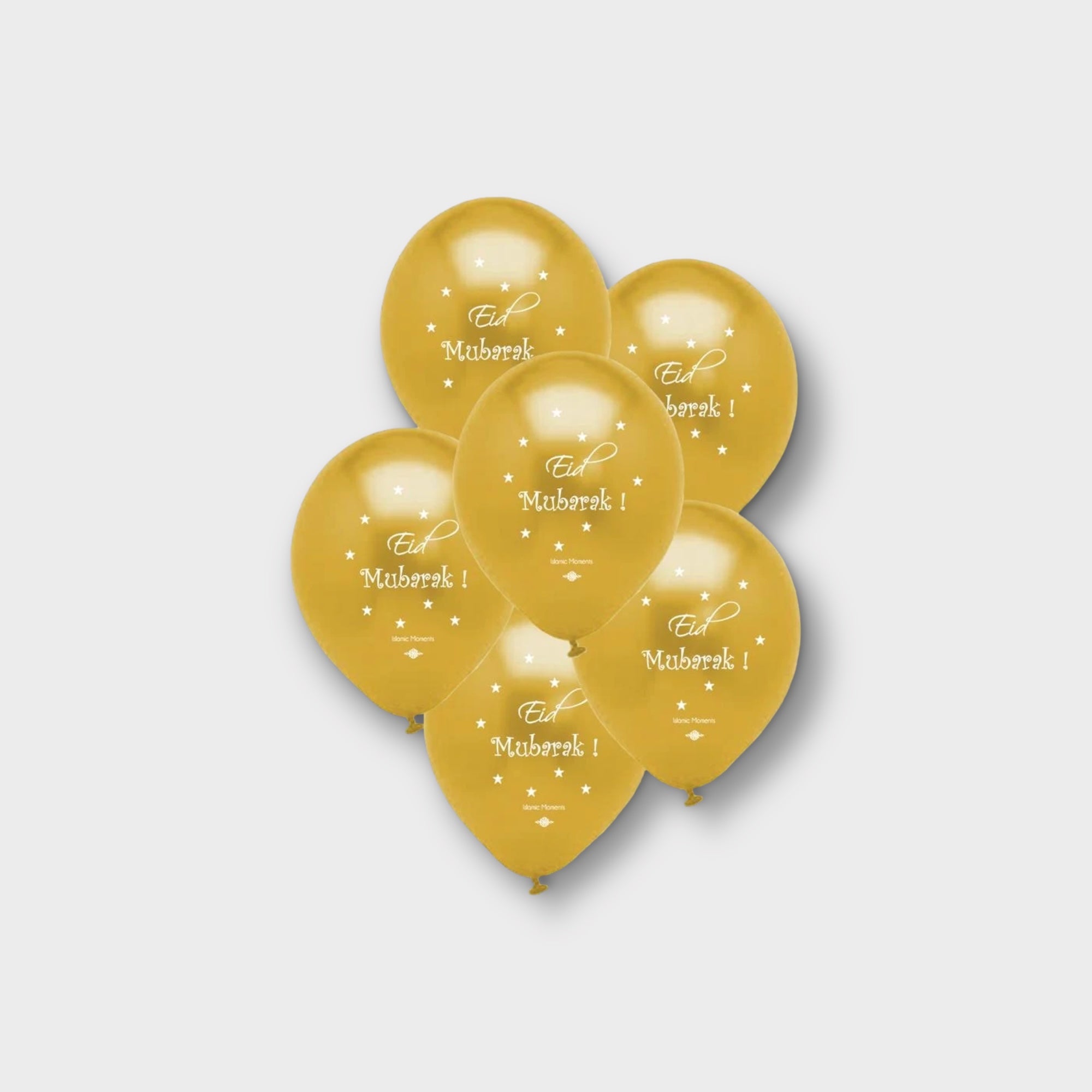 Eid Mubarak Gold Foil Balloons - Islamic Festival Decoration for Eid al-Fitr & Eid al-Adha Celebrations, Home & Party Decor