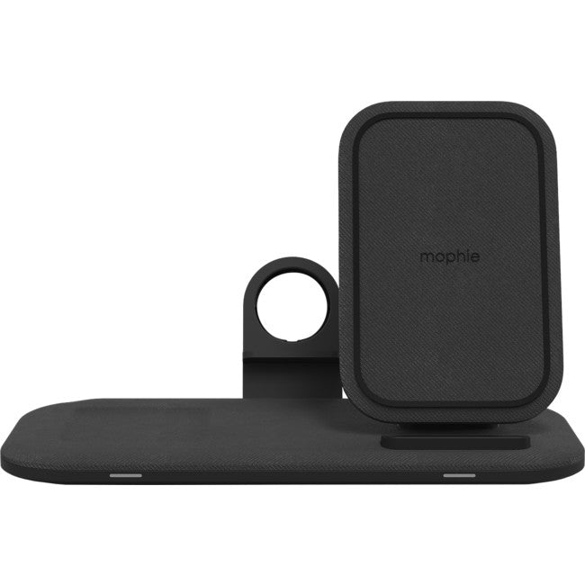Mophie Wireless Charging Stand Plus - Fast Qi-Certified Charger for iPhone & Android Phones - Perfect for Home, Office & Nightstand Use (Black)