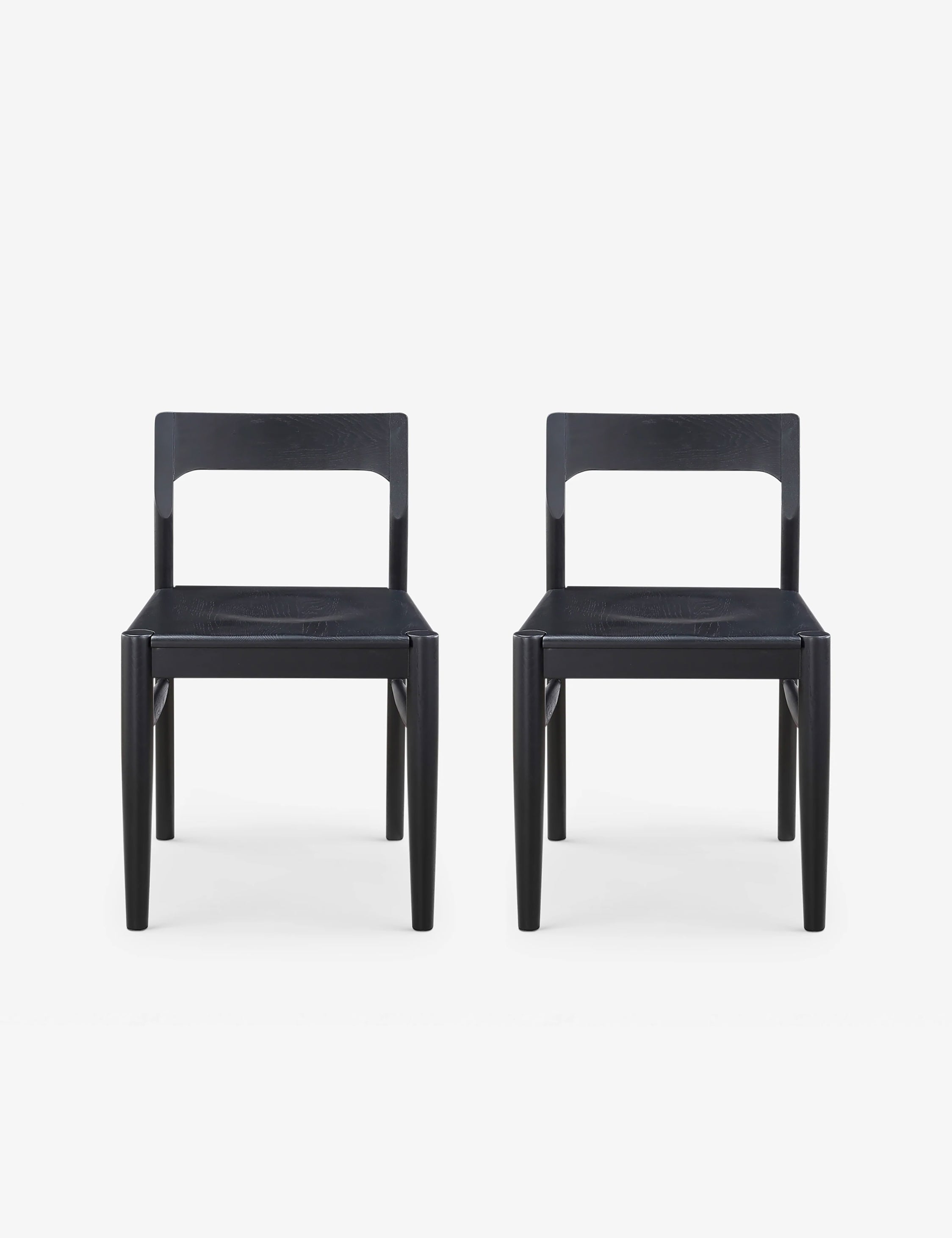 Drummond Dining Chairs Set of 2 - Modern Wooden Kitchen Chairs with Upholstered Seat - Perfect for Dining Room, Kitchen, Breakfast Nook & Home Decor