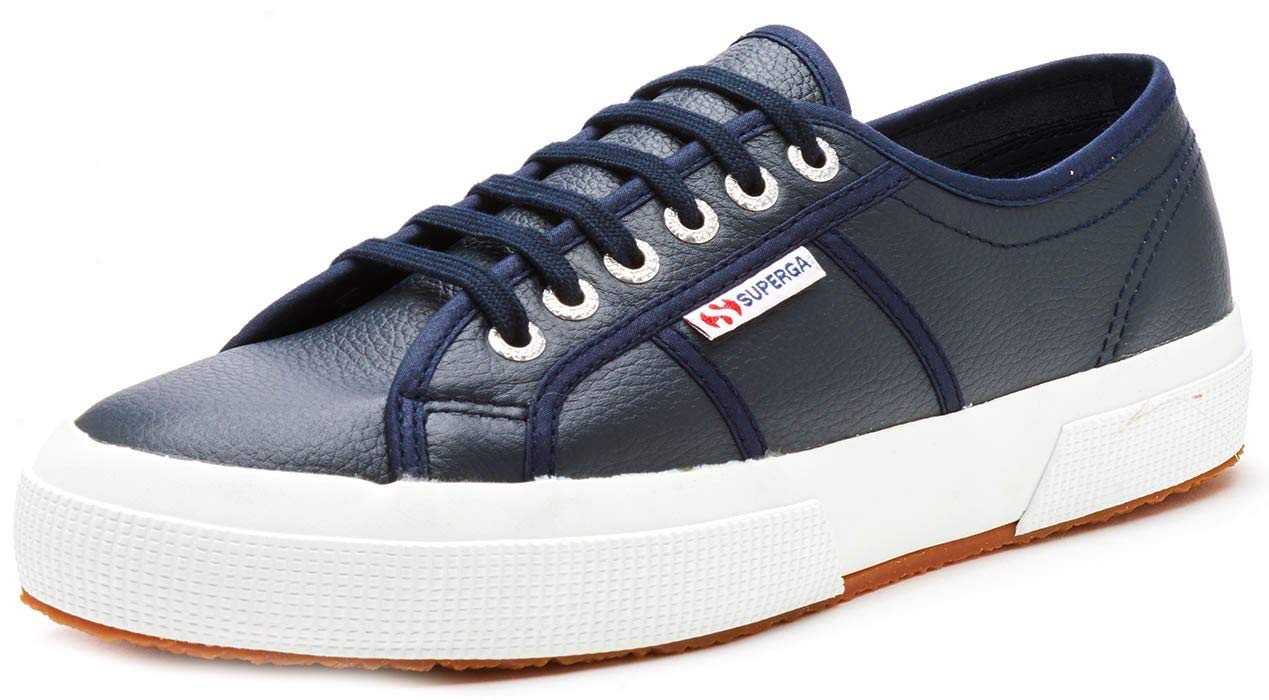 Superga 2750 Cotu Classic Sneakers for Women - Navy Blue Canvas Shoes for Casual Wear & Everyday Comfort | Perfect for Walking, Work & Weekend Outfits