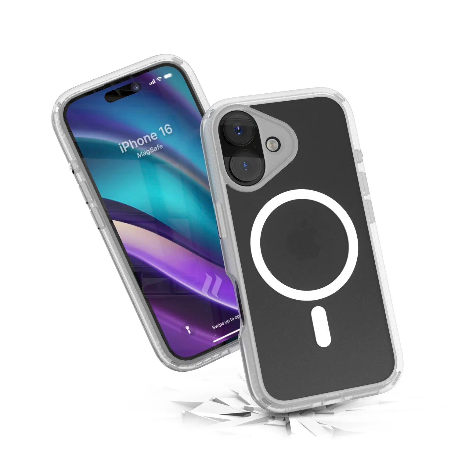 iPhone 16 Protective Case with MagSafe Compatibility - Slim Shockproof Cover for Everyday Use, Travel & Outdoor Activities