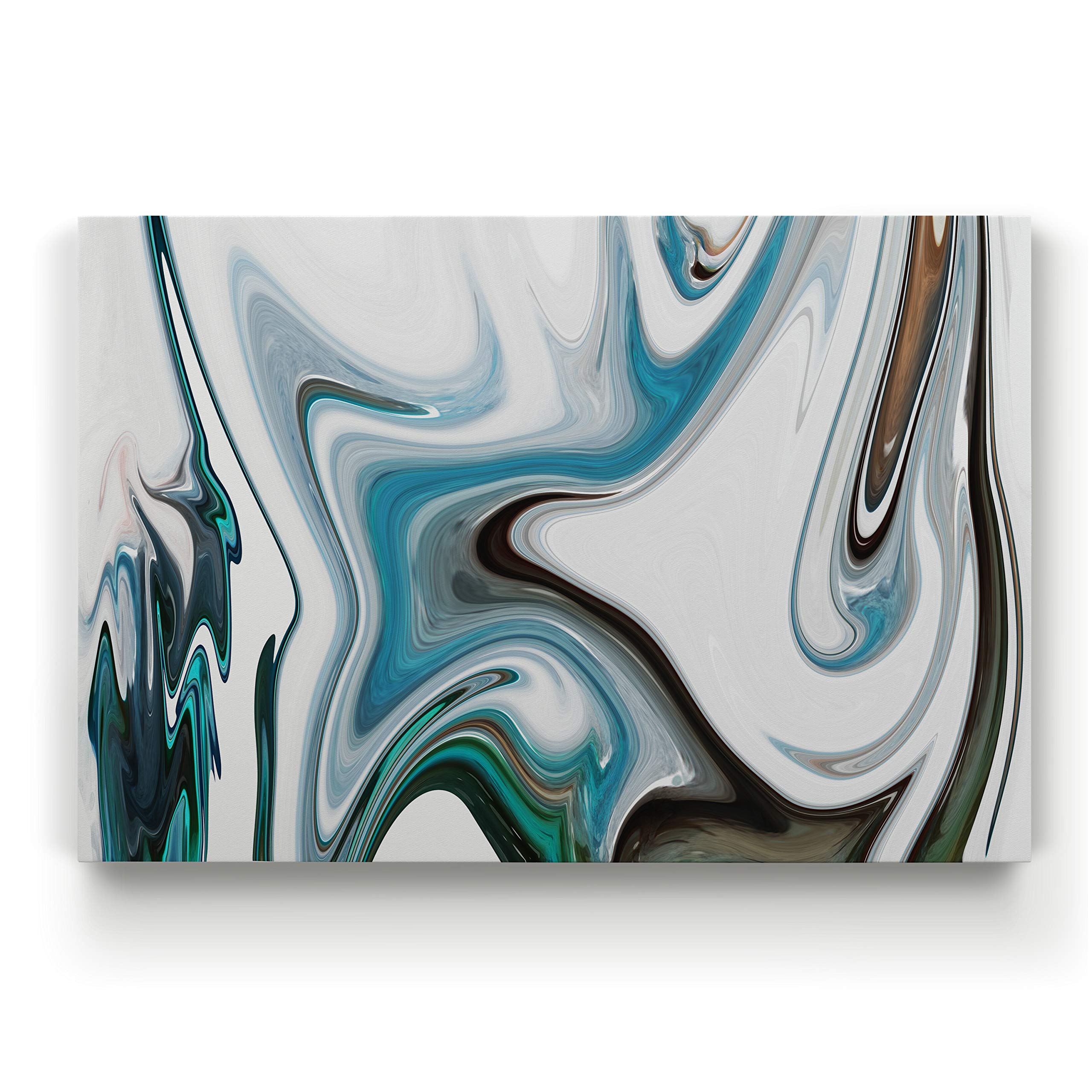 Art of Nature Force' Marble Pattern Gallery Wrapped Canvas Wall Art - Modern Abstract Home Decor for Living Room, Bedroom & Office