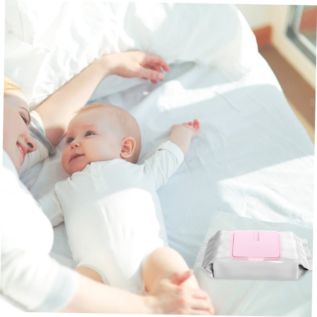 iBasenice 8-Pack Portable Baby Wipe Warmer - Travel-Friendly Diaper Wipe Heater with Thermostat Control for Home & Nursery Use | Perfect for Night Changes, On-the-Go Parenting & Gentle Skin Care