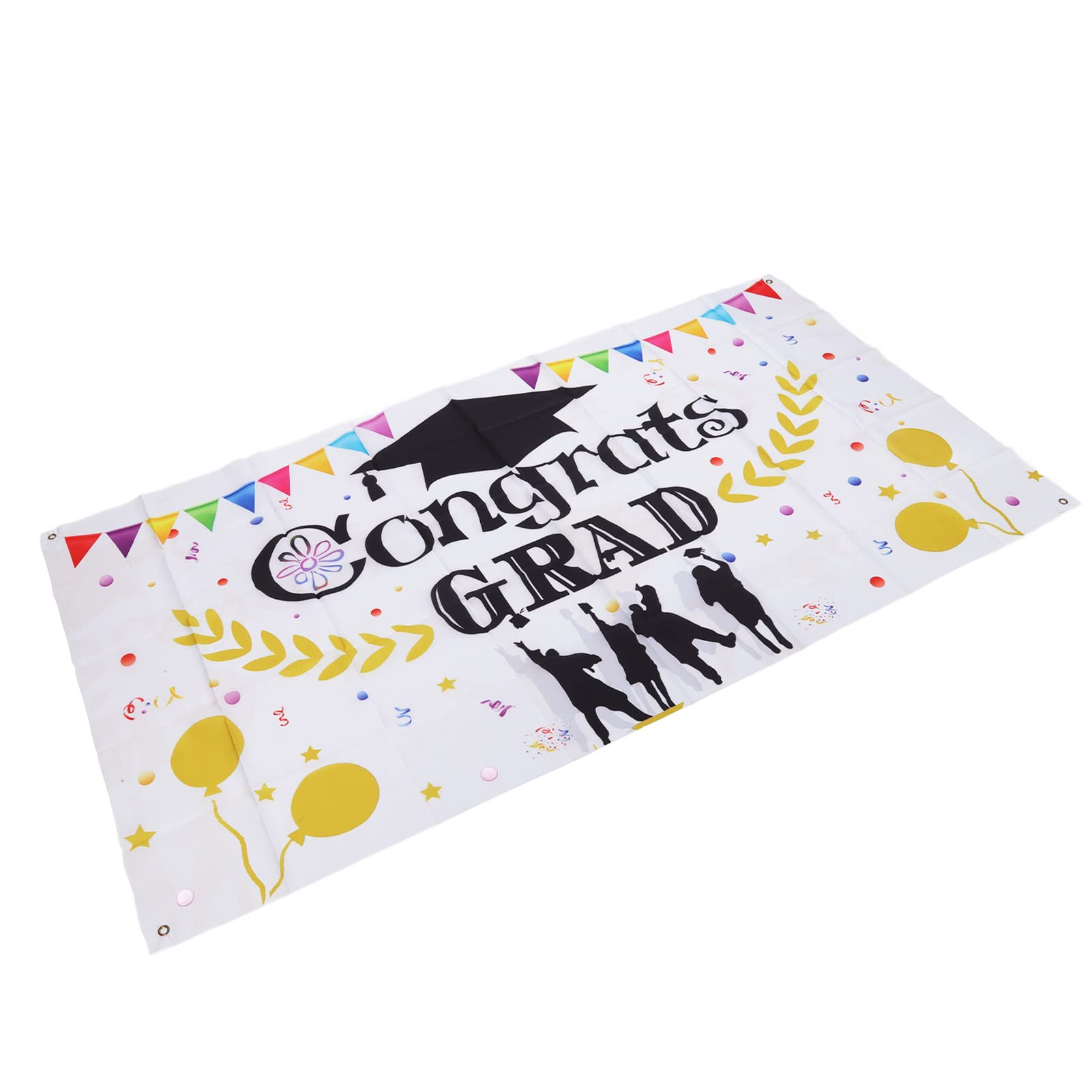 FUWE Graduation Backdrop with Fingerprint Design - Perfect for Graduation Parties, Ceremonies & Photo Booths | Durable & Stylish Decor for Memorable Events