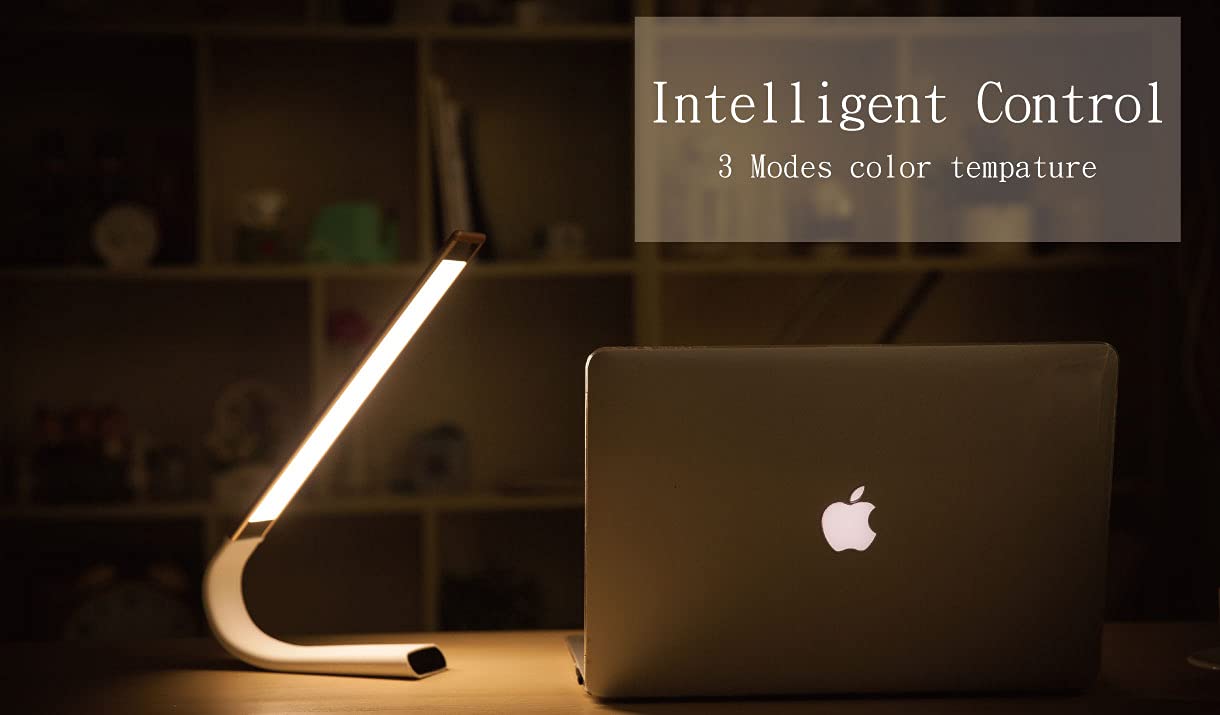 Rechargeable Cordless LED Desk Lamp with 3 Brightness Modes & 18 Light Settings - 1800mAh Battery Powered Eye-Care Light for Home Office, Study, Reading, and Bedside Use - Portable Multi-Function Task Lamp