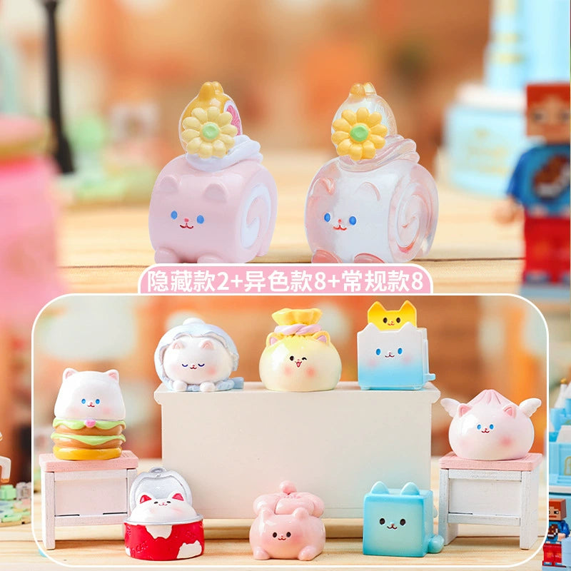 Foodie Cat Bean Series Blind Box - Cute Collectible Cat-Themed Surprise Toys for Cat Lovers | Perfect for Gifts, Party Favors & Home Decor