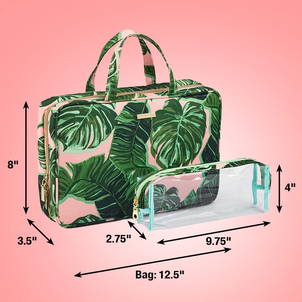 Conair Travel Toiletry Bag for Women & Men - Waterproof Cosmetic Makeup Organizer with Hanging Hook - Perfect for Airplane, Gym, Camping & Vacation Essentials