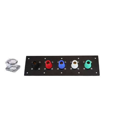 400 Amp Female Double Set Screw 5 Position CAM Lock Panel - Heavy Duty Electrical Connector for Industrial Power Distribution & Panel Wiring