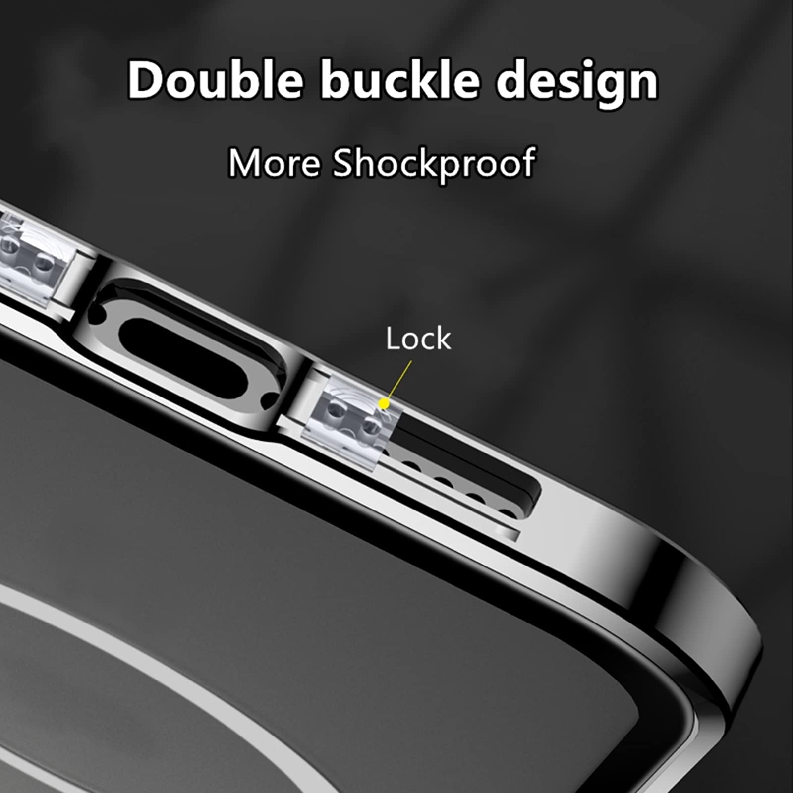 Premium Magnetic Case for iPhone 11 Pro - Jonwelsy 360° Dual Protection with Magsafe Compatibility, Metal Bumper & Tempered Glass Front + Frosted PC Back Cover (5.8