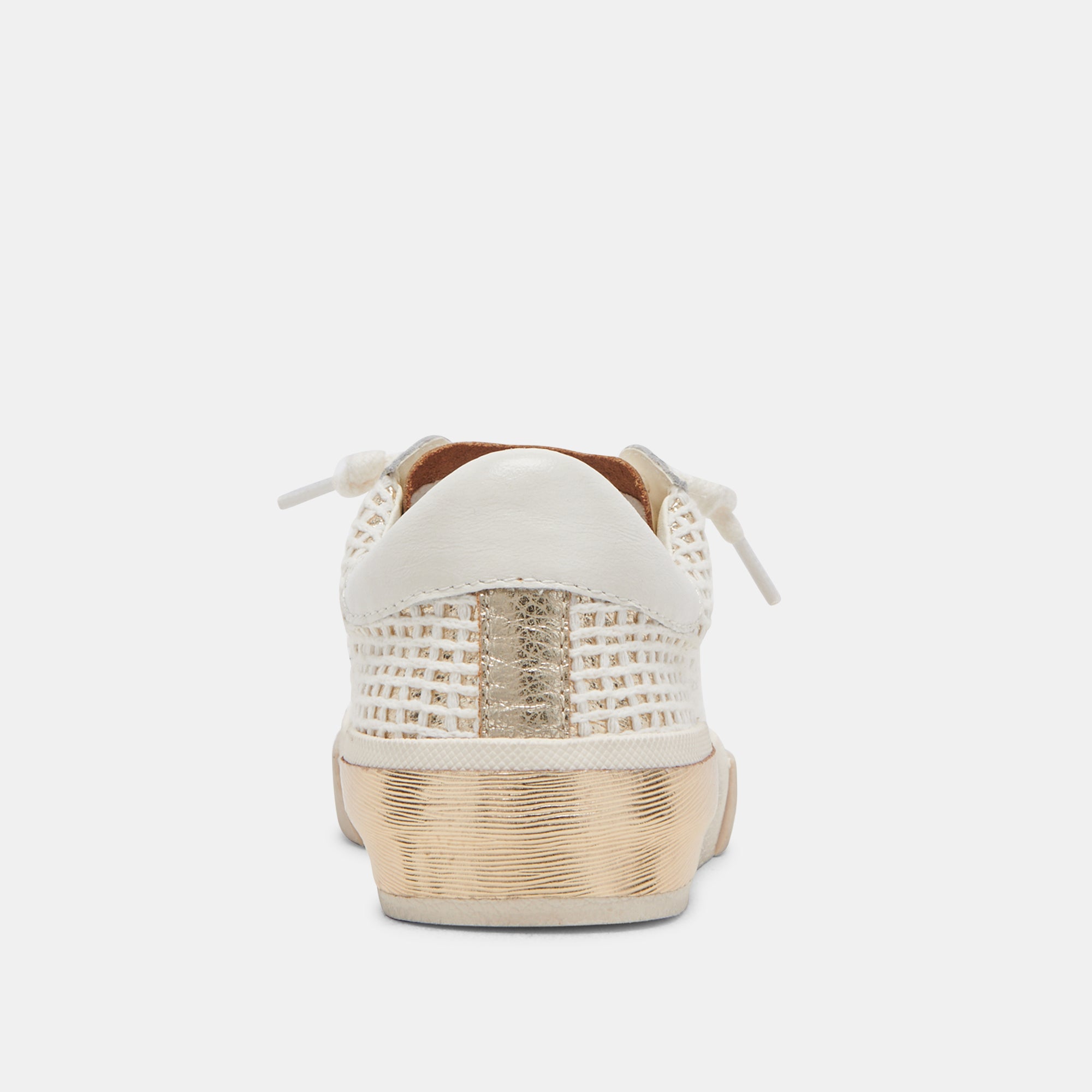 ZINA SNEAKERS BONE GOLD WOVEN - Stylish & Comfortable Women's Fashion Sneakers for Casual Wear, Running & Gym Workouts