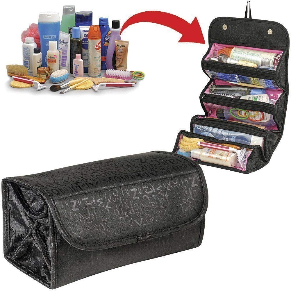 KHODIYAR Jewelry and Cosmetics Organizer - Portable Travel Storage Bag for Necklaces, Rings, Makeup Brushes | Perfect for Home, Travel, and Gift Giving