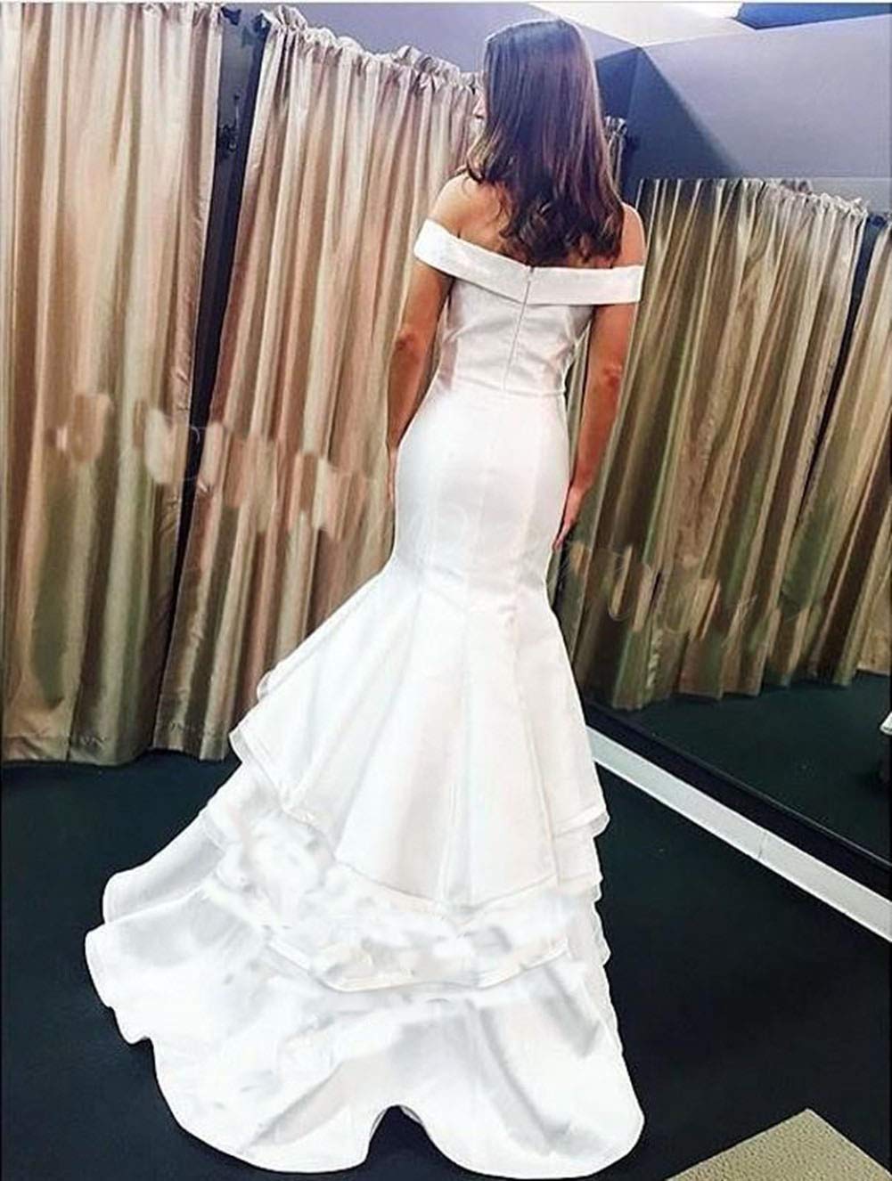 Elegant Coral Mermaid Prom Dress for Women - Long Off Shoulder Formal Evening Gown for Homecoming, Wedding, and Special Occasions